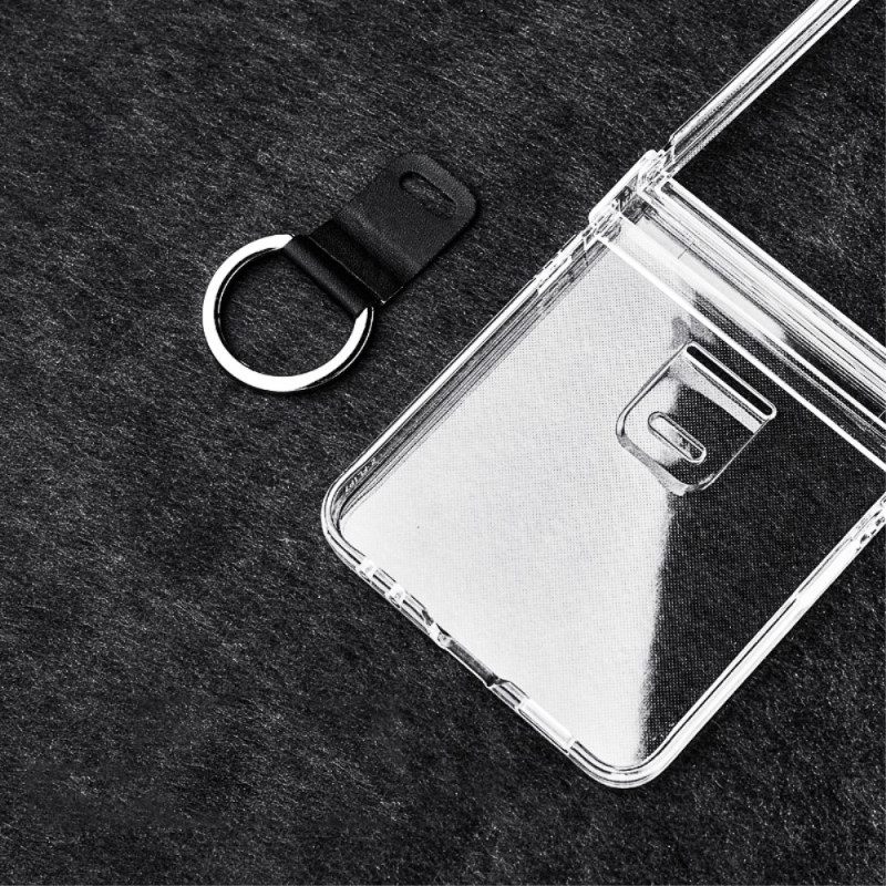 Κάλυμμα Samsung Galaxy Z Flip 7 Διαφανές Με Θήκη Δαχτυλιδιού
