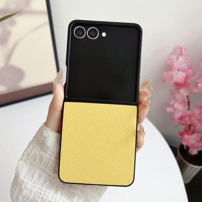 Κάλυμμα Samsung Galaxy Z Flip 7 Εφέ Δέρματος Με Υφή