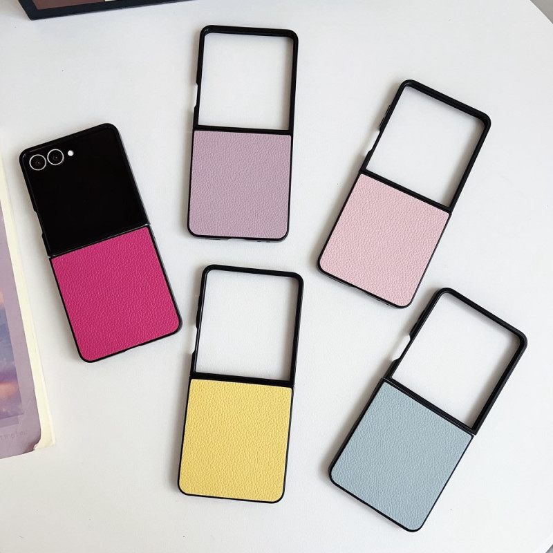 Κάλυμμα Samsung Galaxy Z Flip 7 Εφέ Δέρματος Με Υφή