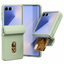 Κάλυμμα Samsung Galaxy Z Flip 7 Ελατηριωτός Μεντεσές & Θήκη Για Κάρτες