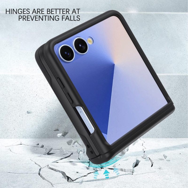 Κάλυμμα Samsung Galaxy Z Flip 7 Ελατηριωτός Μεντεσές & Θήκη Για Κάρτες