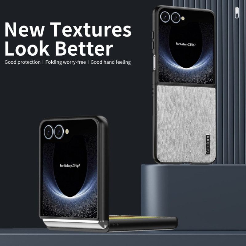 Κάλυμμα Samsung Galaxy Z Flip 7 Ξύλινη Υφή Σιλικόνης