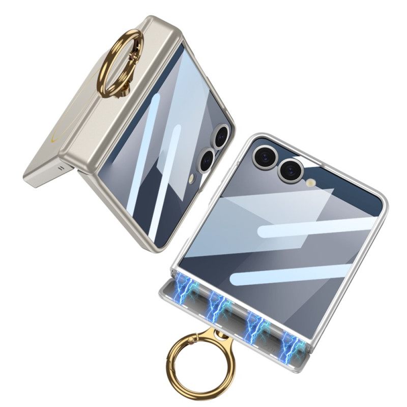 Κάλυμμα Samsung Galaxy Z Flip 7 Μαγνητική Θήκη Με Δακτύλιο Gkk