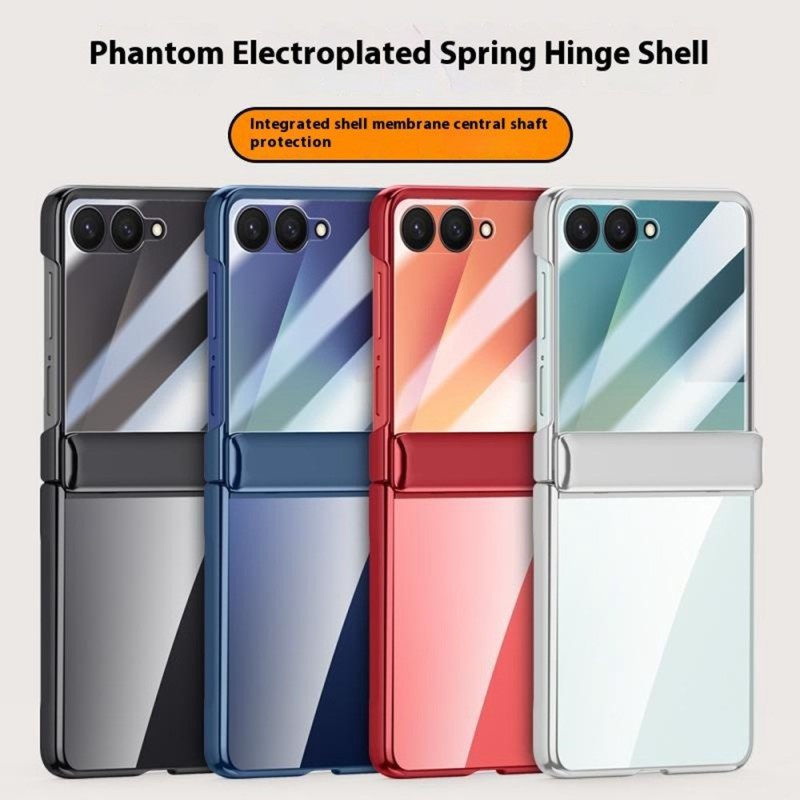 Κάλυμμα Samsung Galaxy Z Flip 7 Μεταλλικό Εφέ Σιλικόνης