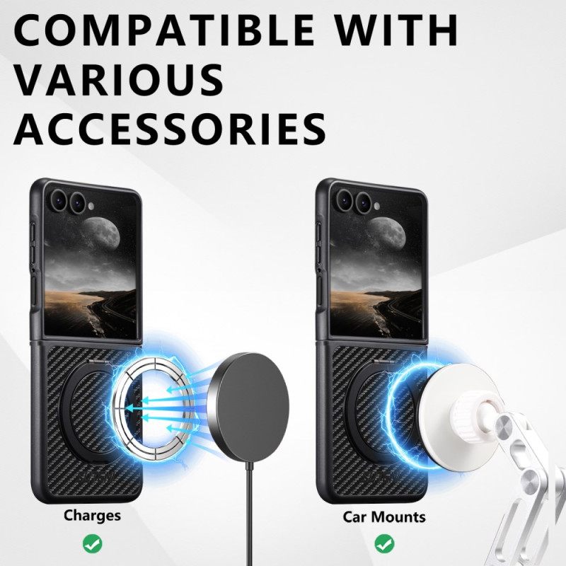 Κάλυμμα Samsung Galaxy Z Flip 7 Περιστρεφόμενη Θήκη Suteni