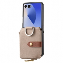 Κάλυμμα Samsung Galaxy Z Flip 7 Πορτοφόλι Για Κέρματα Και Θήκη Δαχτυλιδιών