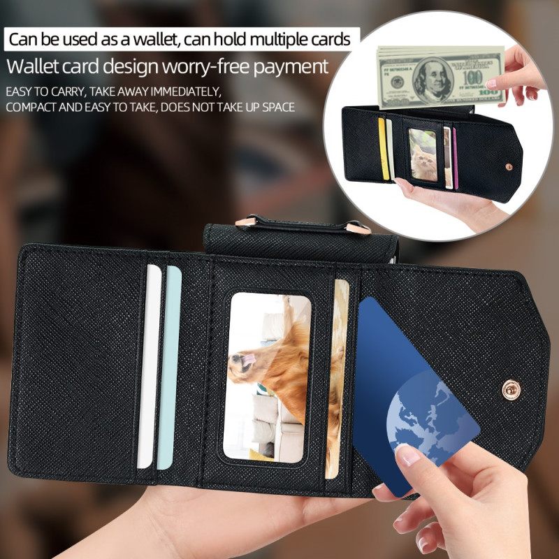 Κάλυμμα Samsung Galaxy Z Flip 7 Πορτοφόλι & Λουράκι