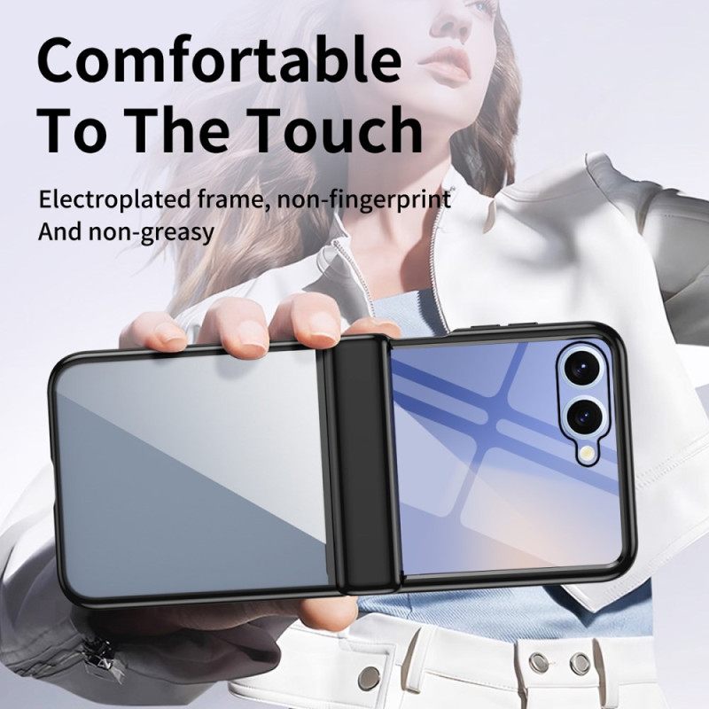 Κάλυμμα Samsung Galaxy Z Flip 7 Προστασία Με Μεταλλικό Εφέ Μεντεσέ