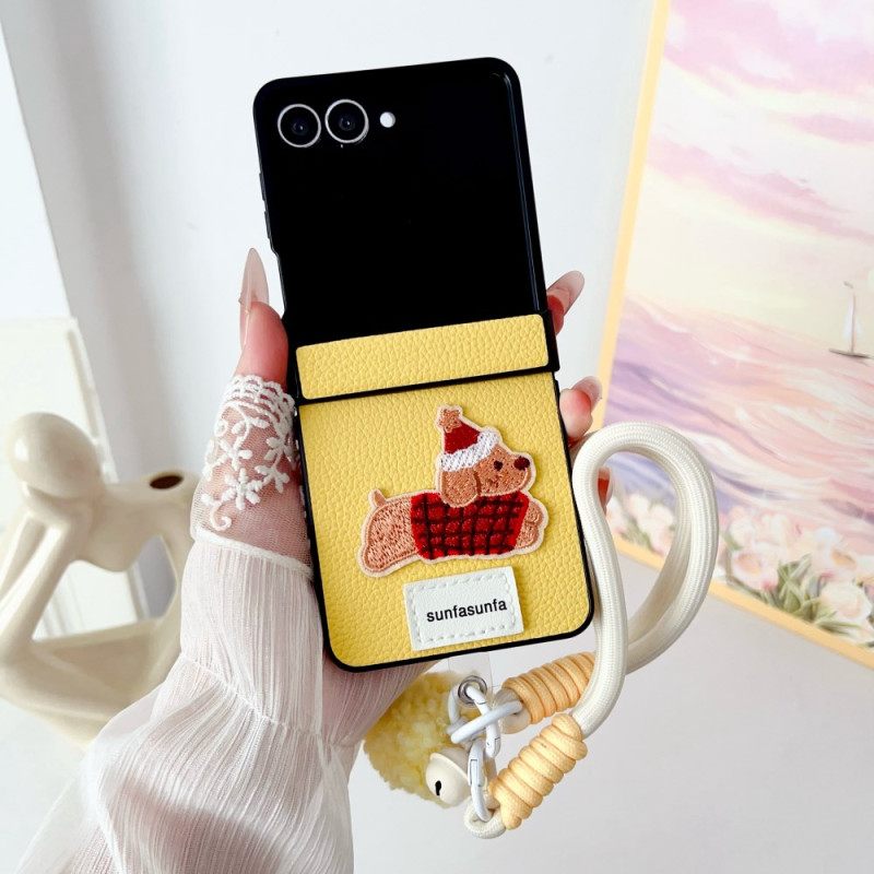 Κάλυμμα Samsung Galaxy Z Flip 7 Προστατευτικό Μεντεσέ Και Λουράκι