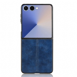 Κάλυμμα Samsung Galaxy Z Flip 7 Ραμμένο Δέρμα