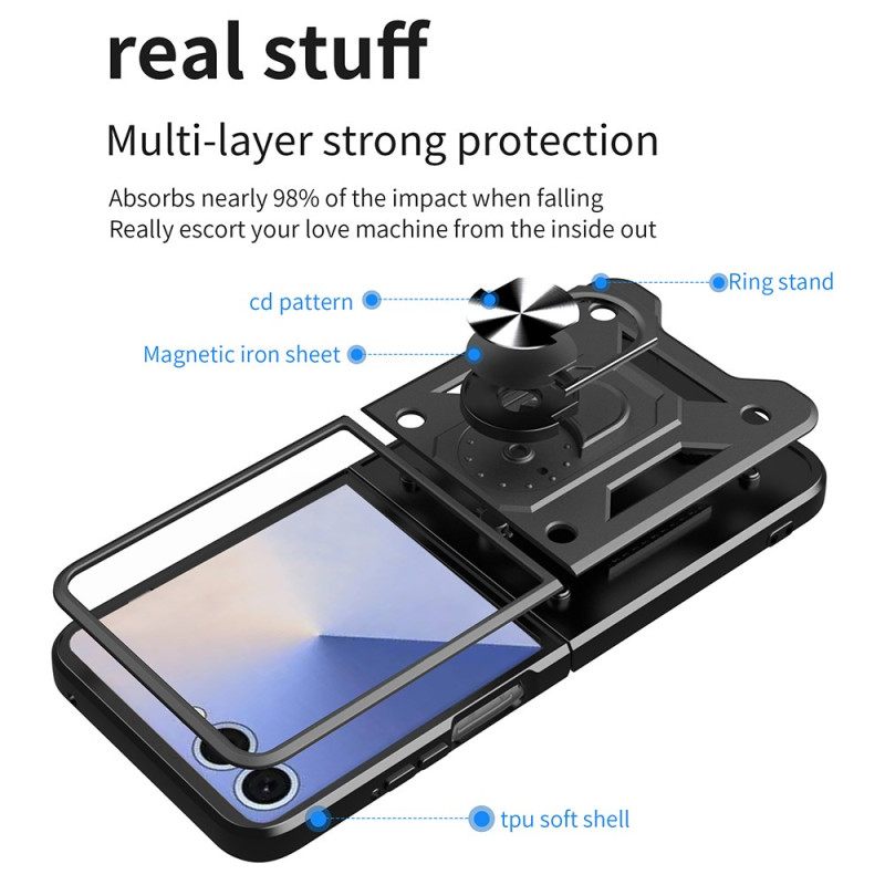 Κάλυμμα Samsung Galaxy Z Flip 7 Θήκες Κινητών Ανθεκτική Με Βάση Δακτυλίου