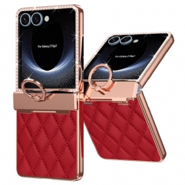 Κάλυμμα Samsung Galaxy Z Flip 7 Θήκες Κινητών Βάση Δαχτυλιδιού Και Διακόσμηση Με Στρας