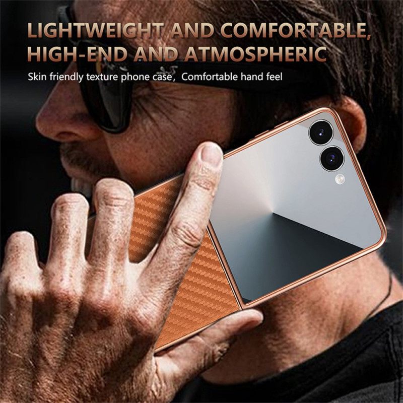 Κάλυμμα Samsung Galaxy Z Flip 7 Θήκες Κινητών Ίνες Άνθρακα