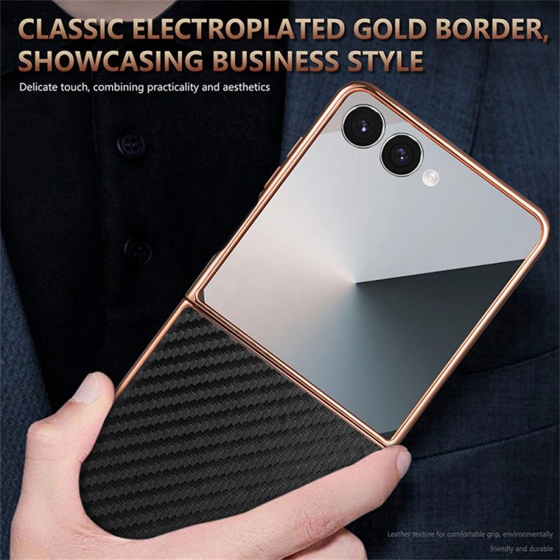 Κάλυμμα Samsung Galaxy Z Flip 7 Θήκες Κινητών Ίνες Άνθρακα