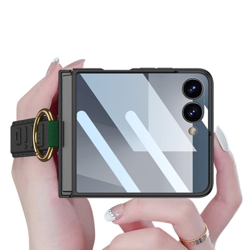 Κάλυμμα Samsung Galaxy Z Flip 7 Θήκες Κινητών Λουράκι Καρπού Και Προστατευτικό Οθόνης Gkk
