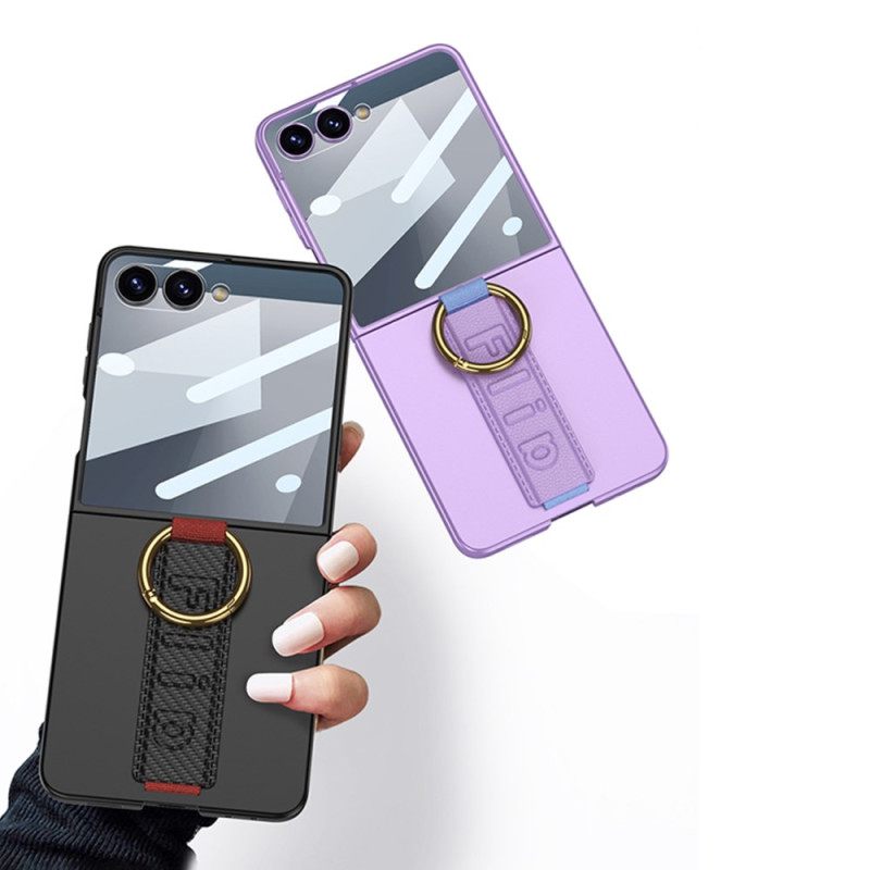 Κάλυμμα Samsung Galaxy Z Flip 7 Θήκες Κινητών Λουράκι Καρπού Και Προστατευτικό Οθόνης Gkk