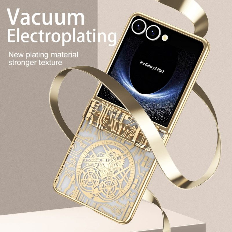 Κάλυμμα Samsung Galaxy Z Flip 7 Θήκες Κινητών Premium Με Προστατευτικό Πίσω Οθόνης