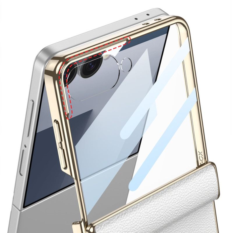 Κάλυμμα Samsung Galaxy Z Flip 7 Θήκες Κινητών Υποστήριξη Faux Leather Και Gkk