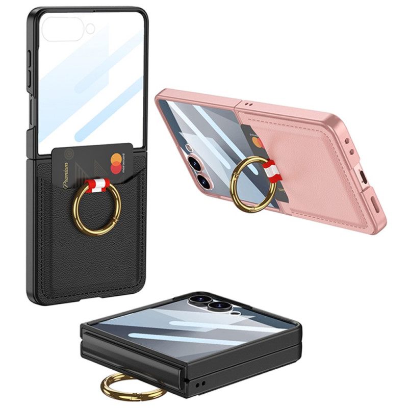 Κάλυμμα Samsung Galaxy Z Flip 7 Θήκη Δαχτυλιδιού Και Θήκη Καρτών