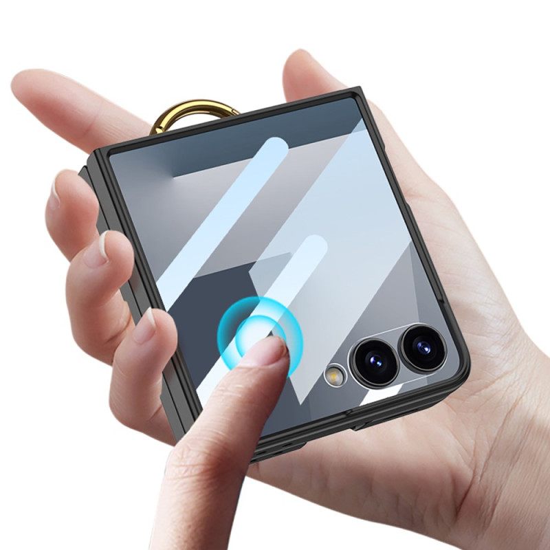 Κάλυμμα Samsung Galaxy Z Flip 7 Θήκη Δαχτυλιδιού Και Θήκη Καρτών