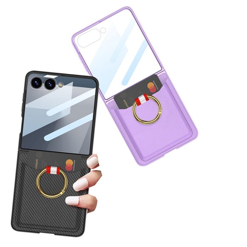 Κάλυμμα Samsung Galaxy Z Flip 7 Θήκη Δαχτυλιδιού Και Θήκη Καρτών