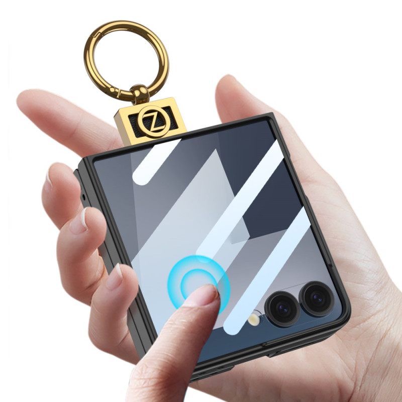 Κάλυμμα Samsung Galaxy Z Flip 7 Θήκη Δαχτυλιδιού Και Προστατευτικό Οθόνης Gkk Σιλικόνης