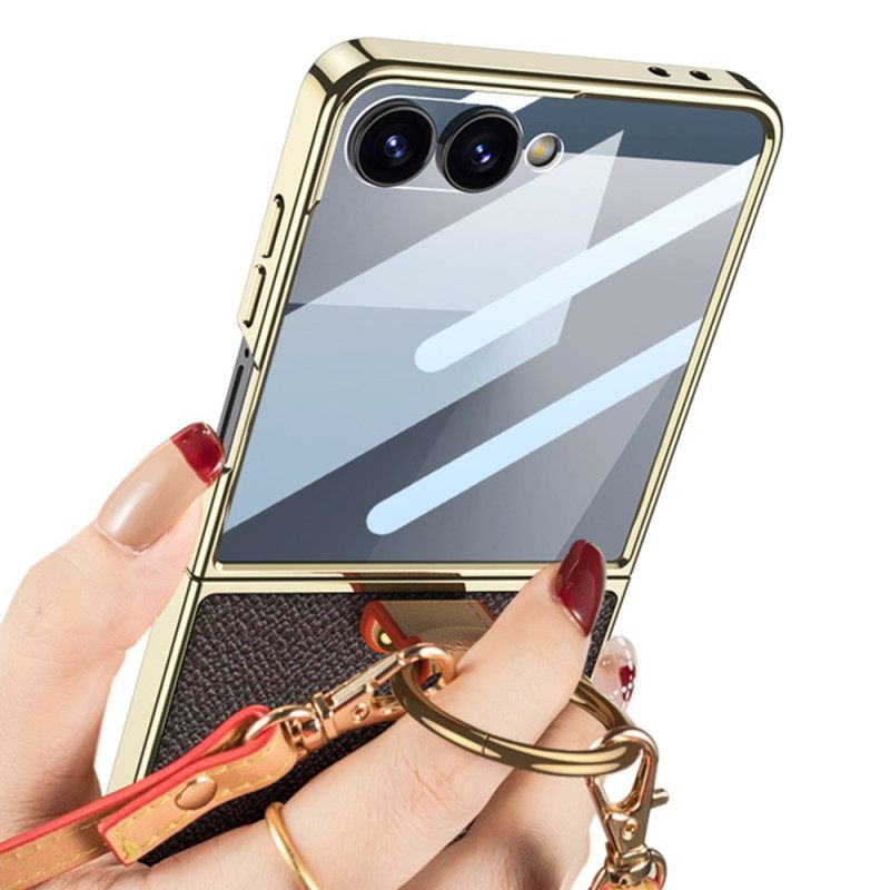 Κάλυμμα Samsung Galaxy Z Flip 7 Θήκη Για Δαχτυλίδι Και Αποσπώμενο Λουράκι Ώμου