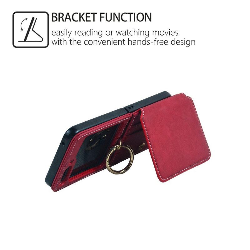 Κάλυμμα Samsung Galaxy Z Flip 7 Θήκη Καρτών Και Αποσπώμενη Αλυσίδα