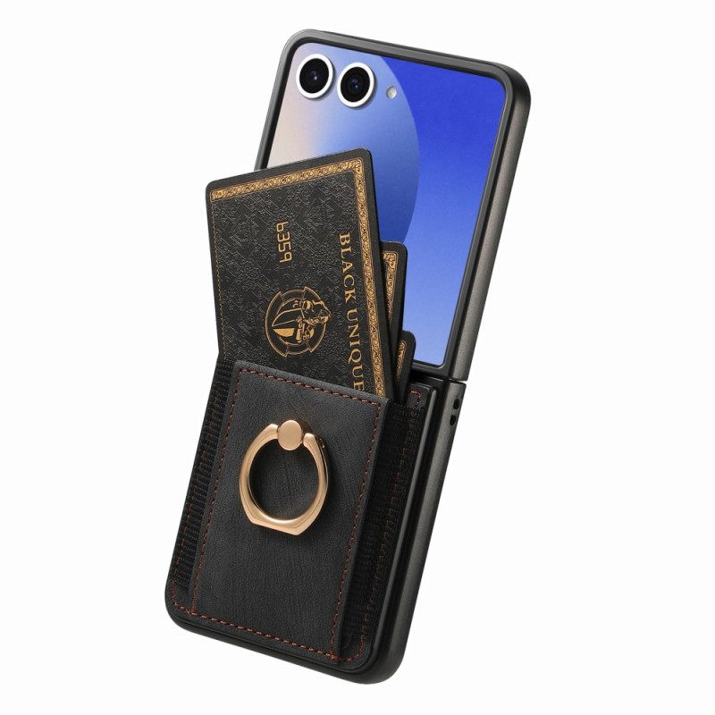 Κάλυμμα Samsung Galaxy Z Flip 7 Θήκη Καρτών Και Βάση Σιλικόνης