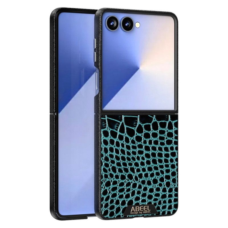 Κάλυμμα Samsung Galaxy Z Flip 7 Υφή Κροκόδειλου Συμβατή Με Magsafe Abeel