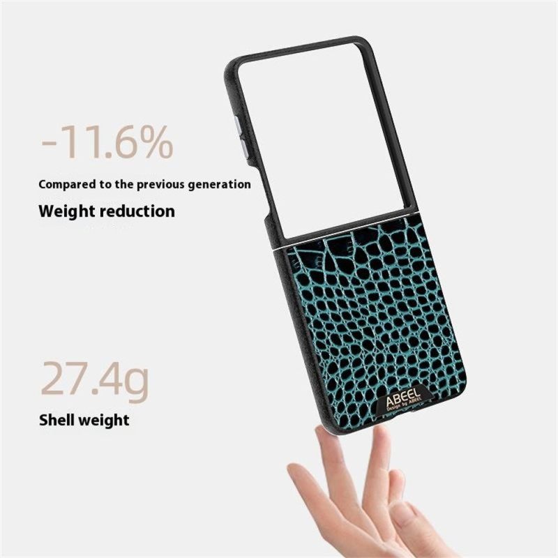 Κάλυμμα Samsung Galaxy Z Flip 7 Υφή Κροκόδειλου Συμβατή Με Magsafe Abeel