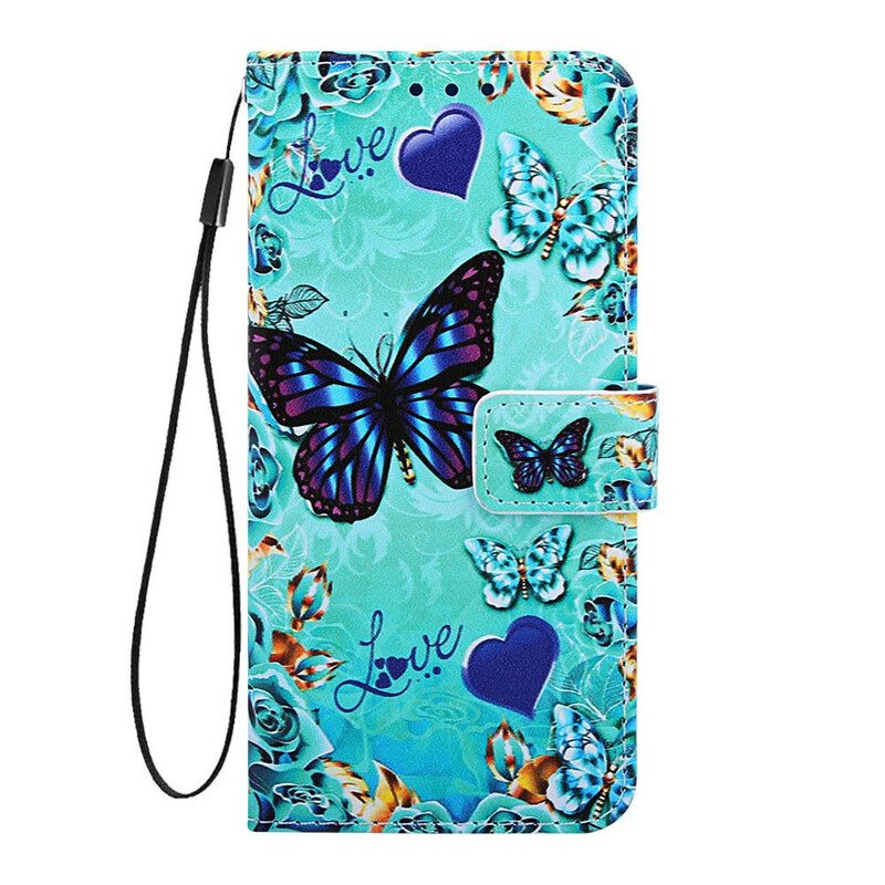 Κάλυμμα Xiaomi Mi 9T / Mi 9T Pro με κορδονι Love Butterflies Strappy