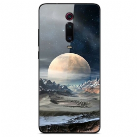 Θήκη Xiaomi Mi 9T / Mi 9T Pro Space Moon Tempered Glass