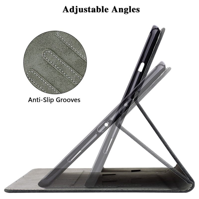 Δερματινη Θηκη Samsung Galaxy Tab S10 Plus Μικρή Τίγρη Με Εφέ Σουέτ