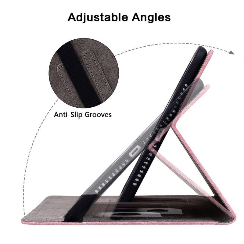 Δερματινη Θηκη Samsung Galaxy Tab S10 Plus Πεταλούδες Και Τριαντάφυλλα