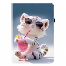 Δερματινη Θηκη Samsung Galaxy Tab S10 Plus Σχέδιο Tiger