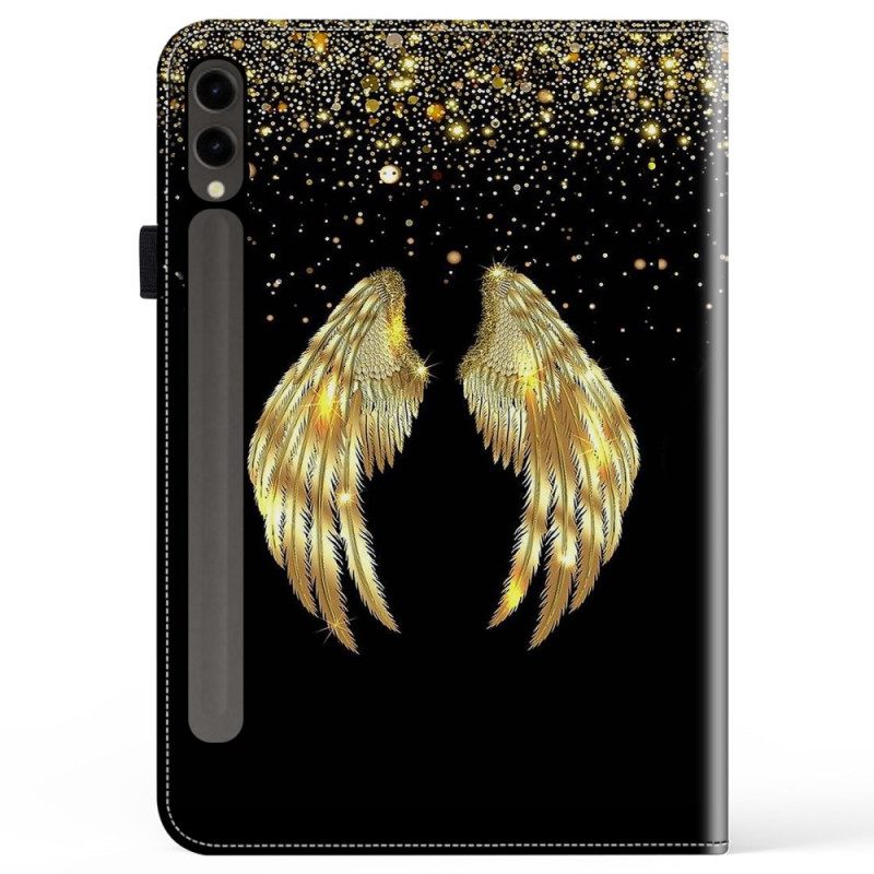 Δερματινη Θηκη Samsung Galaxy Tab S10 Plus Χρυσά Φτερά