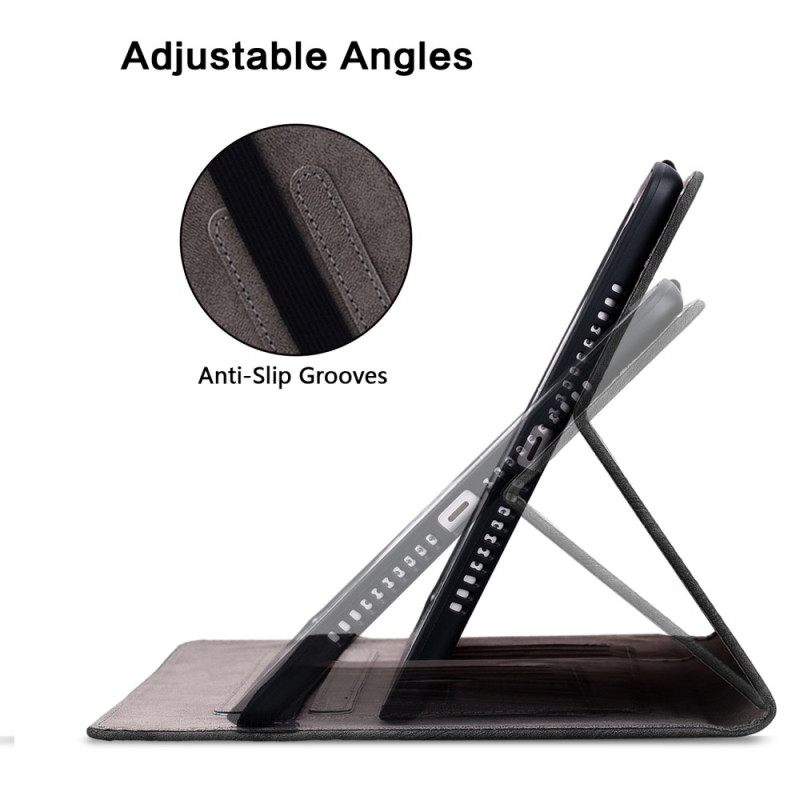 Δερματινη Θηκη Samsung Galaxy Tab S10 Plus Χρυσά Τριαντάφυλλα Σιλικόνης