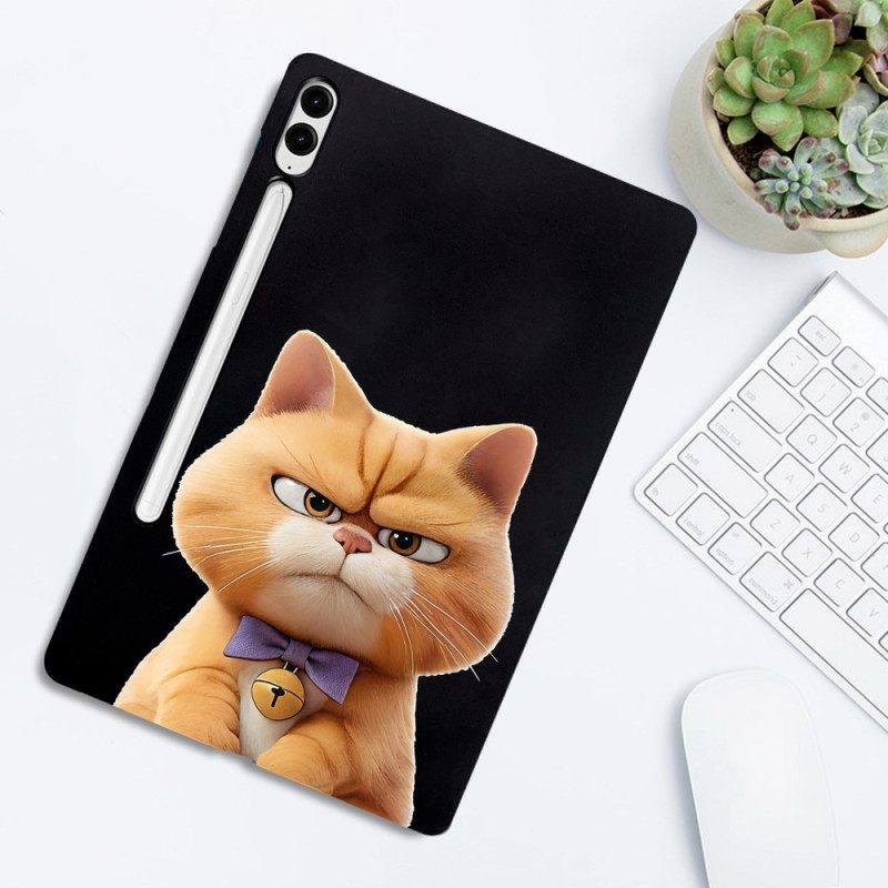 Κάλυμμα Samsung Galaxy Tab S10 Plus Βάση Γραφίδας Angry Cat