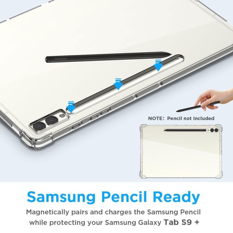 Κάλυμμα Samsung Galaxy Tab S10 Plus Διαφανές Με Βάση Γραφίδας