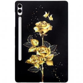 Κάλυμμα Samsung Galaxy Tab S10 Plus Golden Roses