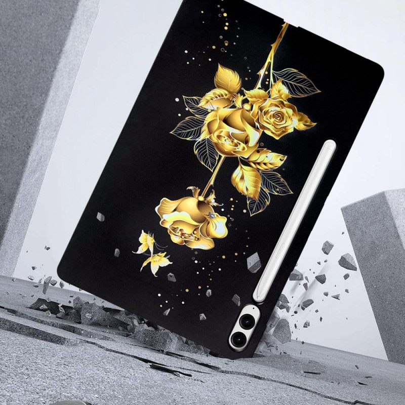 Κάλυμμα Samsung Galaxy Tab S10 Plus Golden Roses