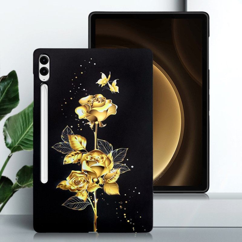 Κάλυμμα Samsung Galaxy Tab S10 Plus Golden Roses