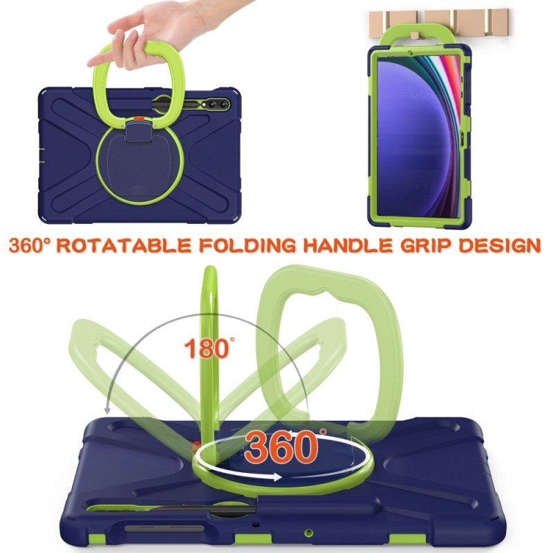 Κάλυμμα Samsung Galaxy Tab S10 Plus Πολυλειτουργική Περιστρεφόμενη Βάση Και Λαβή