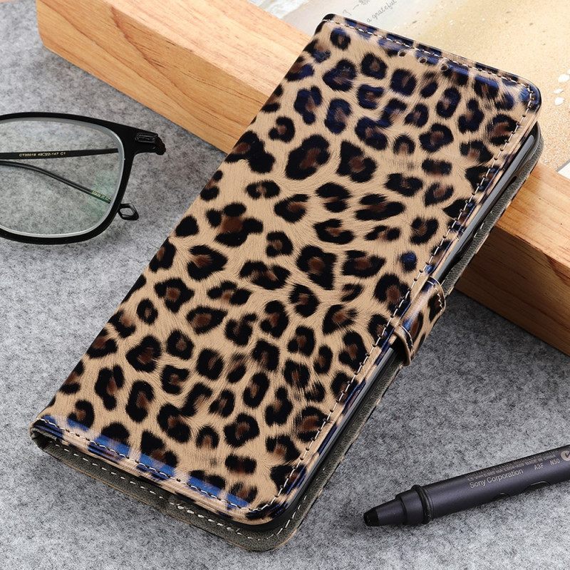 Θήκη Flip Samsung Galaxy A03s Λεοπάρδαλη