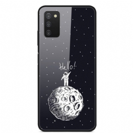 θηκη κινητου Samsung Galaxy A03s Hello Moon Tempered Glass