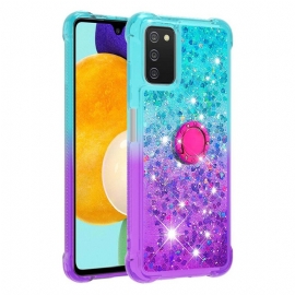 Θήκη Samsung Galaxy A03s Glitter Ring-support