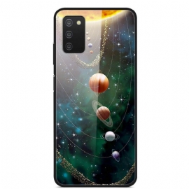 Θήκη Samsung Galaxy A03s Ηλιακό Σύστημα Planet Tempered Glass