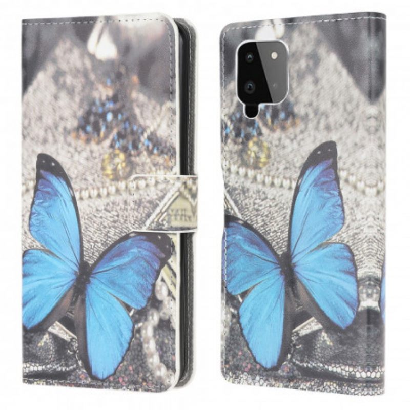 Κάλυμμα Samsung Galaxy A22 4G Blue Prestige Butterfly