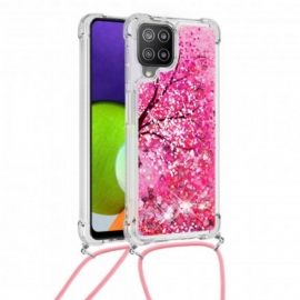 θηκη κινητου Samsung Galaxy A22 4G με κορδονι Κορδόνι Με Παγιέτες Δέντρου